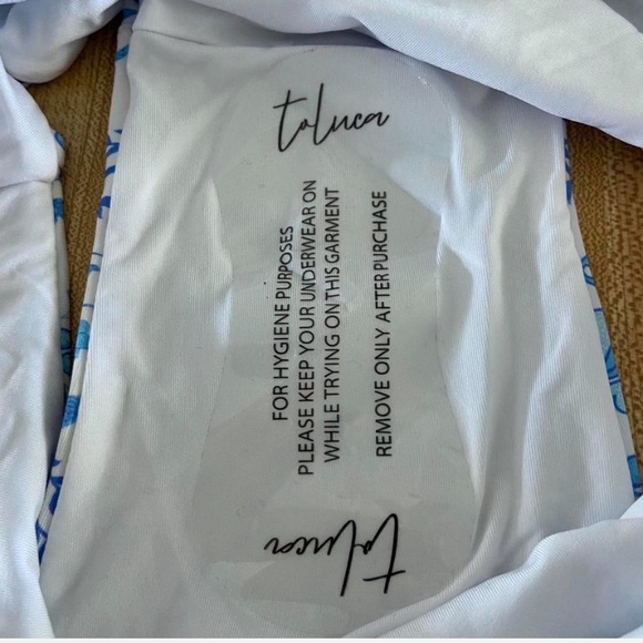 NWT Toluca Swim Floral Blue Women's Swim Bottom Womens 4XL - Picture 5 of 5